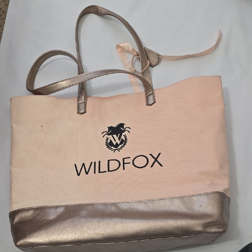 Wildfox Blush and Metallic Tote Bag